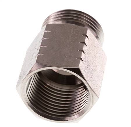 G 1 inch x 1 inch NPT M/F Stainless steel Reducing Ring 40 Bar - Hydraulic — image 8