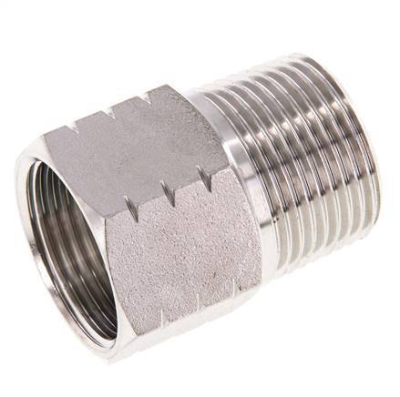 R 1 inch x 1 inch NPT M/F Stainless steel Reducing Ring 40 Bar - Hydraulic — image 1
