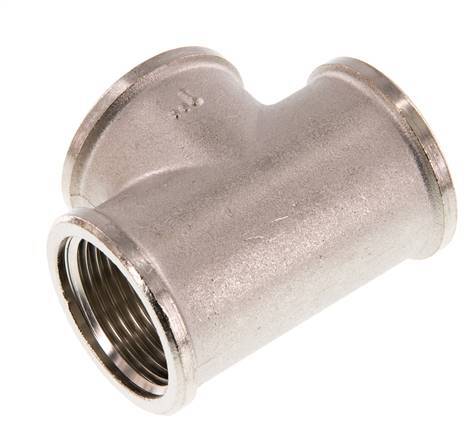 G 1 inch Nickel plated Brass Tee 16 Bar — image 1