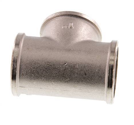 G 1 inch Nickel plated Brass Tee 16 Bar — image 2