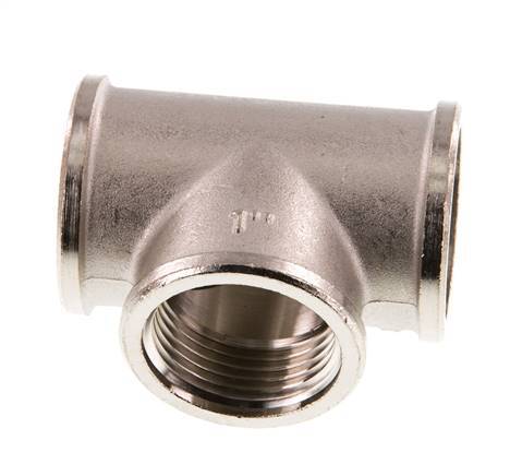 G 1 inch Nickel plated Brass Tee 16 Bar — image 6