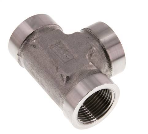 G 1 inch Stainless steel Tee 160 Bar - Hydraulic — image 3