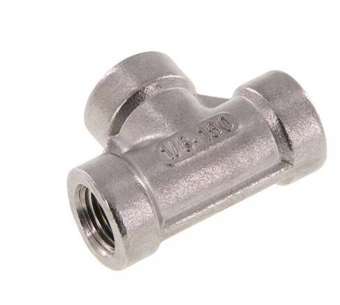 1/8 inch NPT Stainless steel Tee 16 Bar — image 1