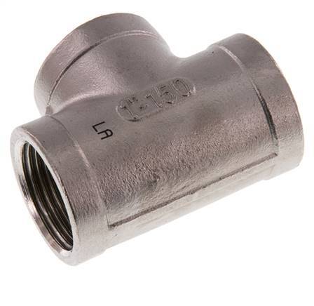 Rp 1 inch Stainless steel Tee 16 Bar — image 1