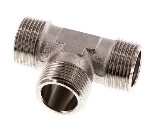 R 1 inch Male Nickel plated Brass Tee 16 Bar — image 6