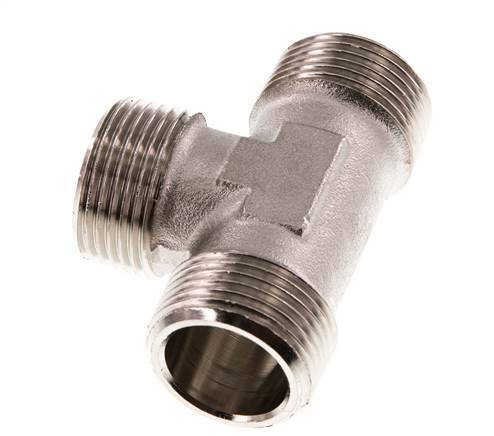 R 1 inch Male Nickel plated Brass Tee 16 Bar — image 8