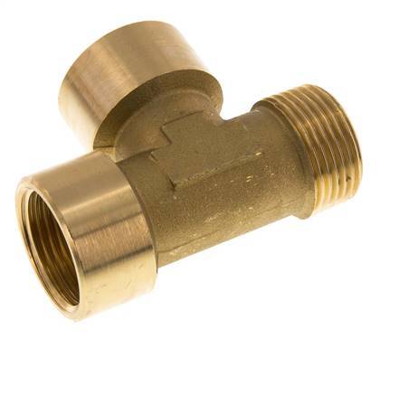 R 1 inch x G 1 inch M/F Brass Tee 16 Bar — image 1