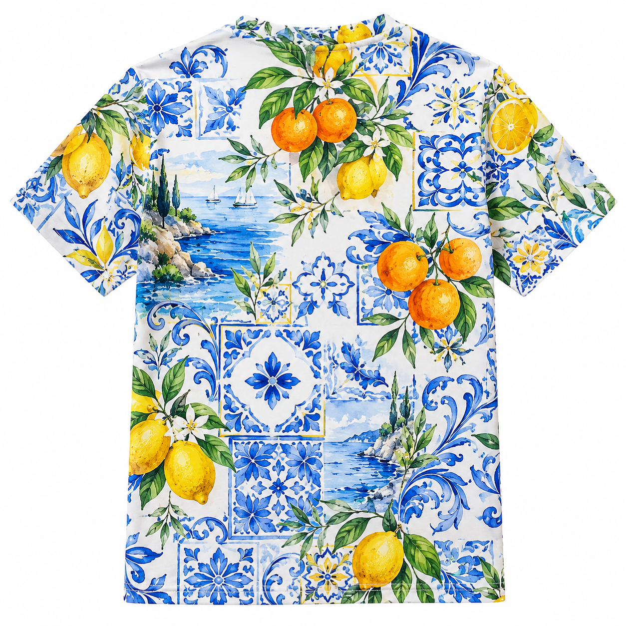 Men's Vintage Tropical Beach Resort Short Sleeve T-Shirt -17