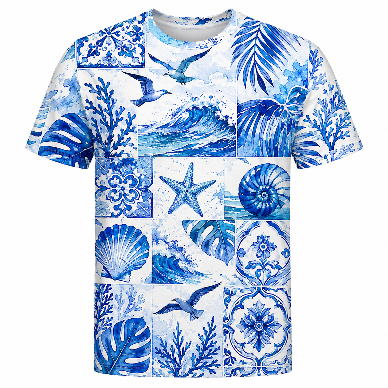 Men's Vintage Tropical Beach Resort Short Sleeve T-Shirt -10