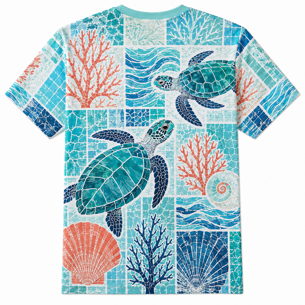 Men's Vintage Tropical Beach Resort Short Sleeve T-Shirt -23