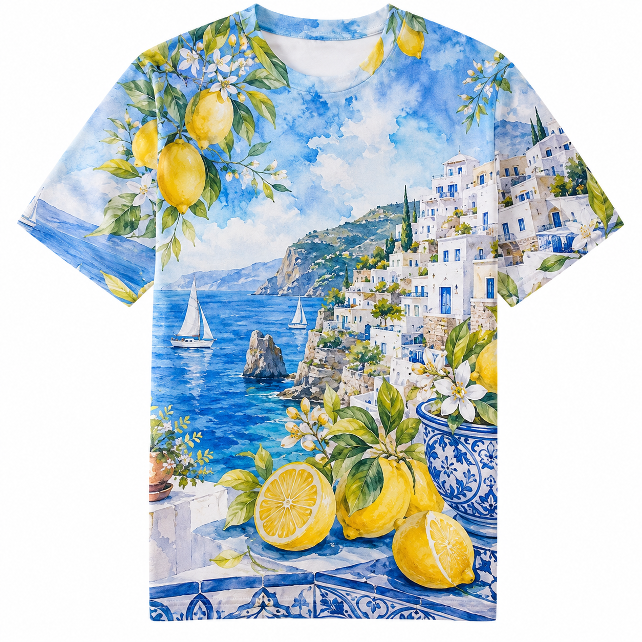 Men's Vintage Tropical Beach Resort Short Sleeve T-Shirt -08