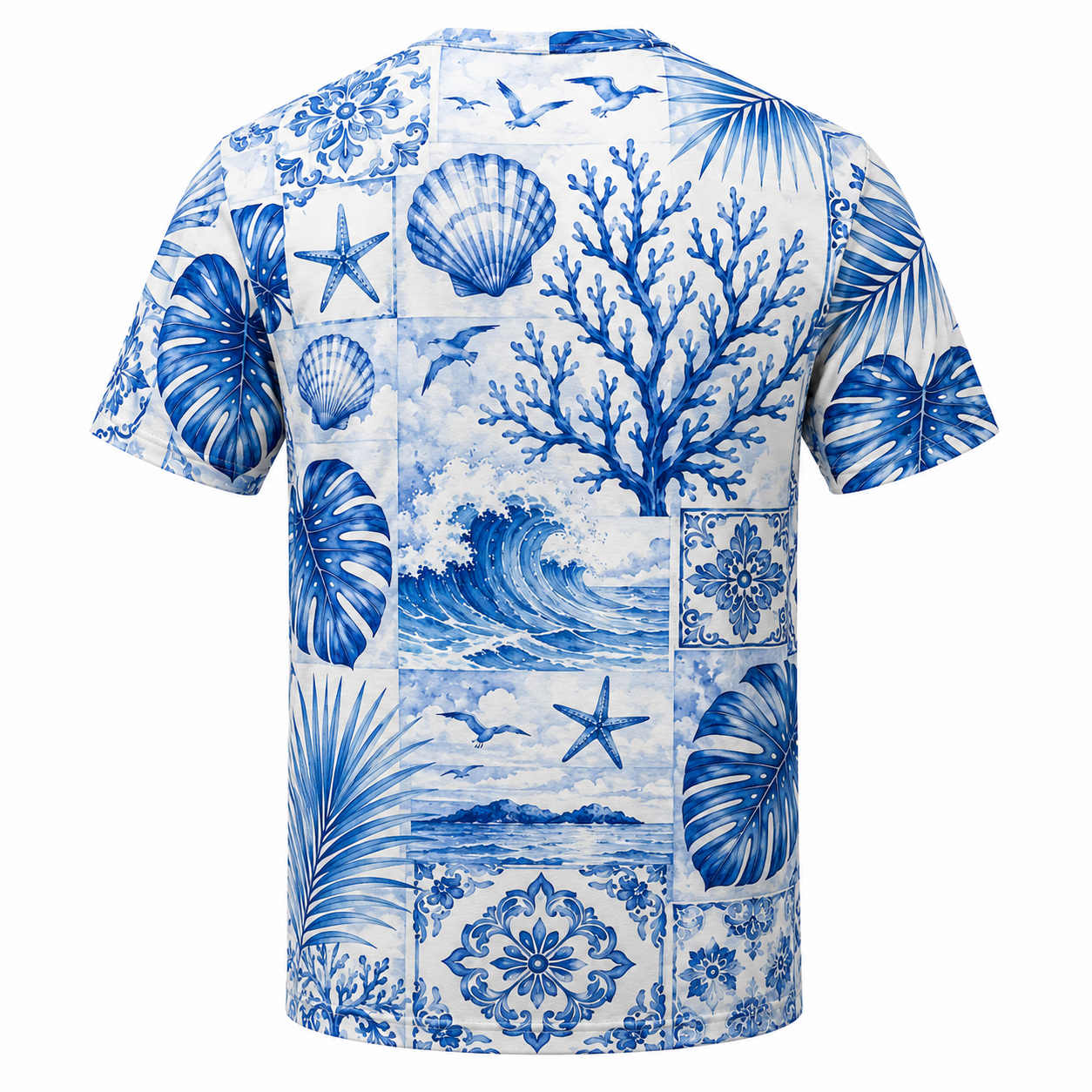 Men's Vintage Tropical Beach Resort Short Sleeve T-Shirt -07