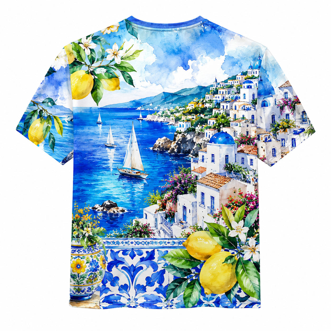 Men's Vintage Tropical Beach Resort Short Sleeve T-Shirt -08