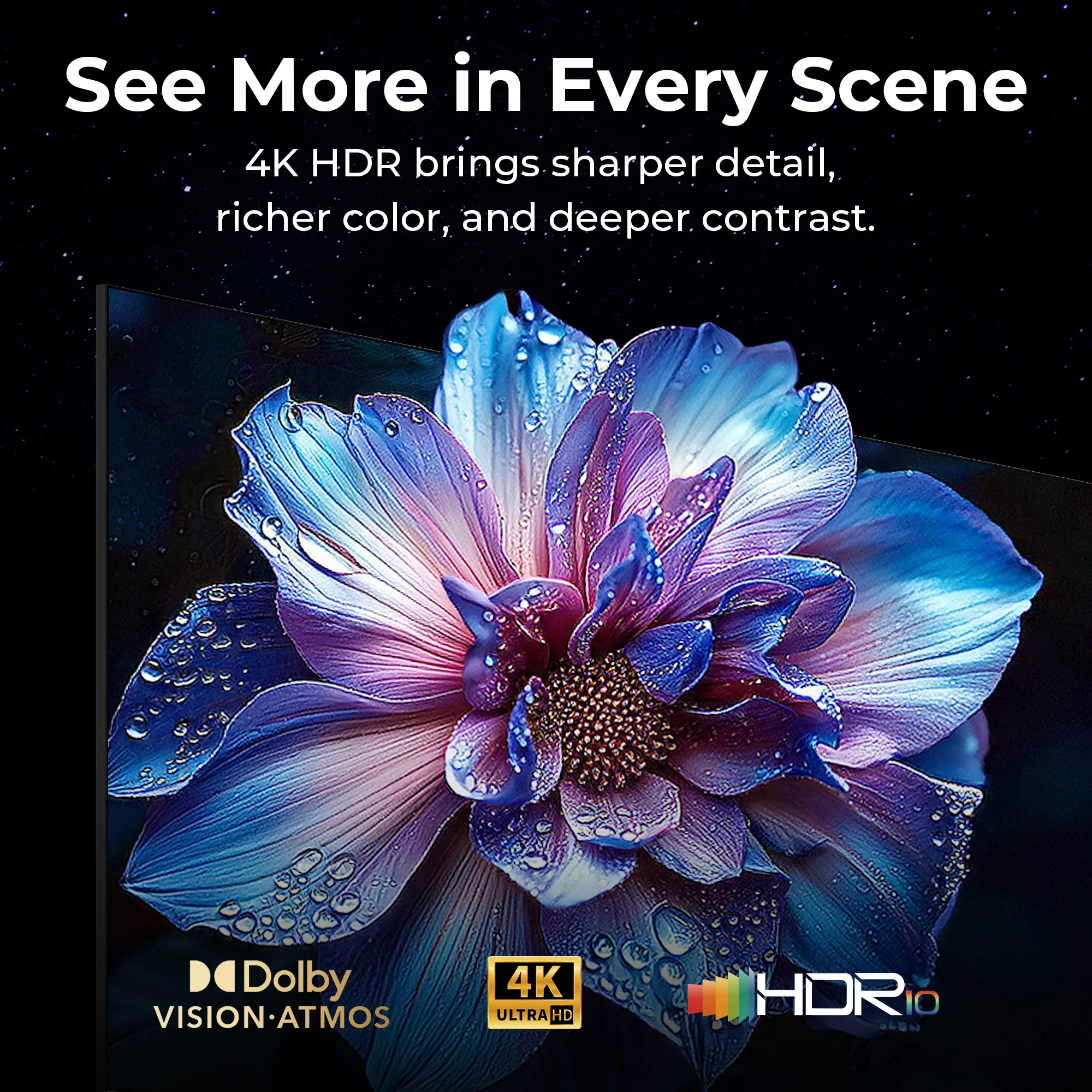 FPD 50-Inch 4K Google TV with 4K HDR picture quality