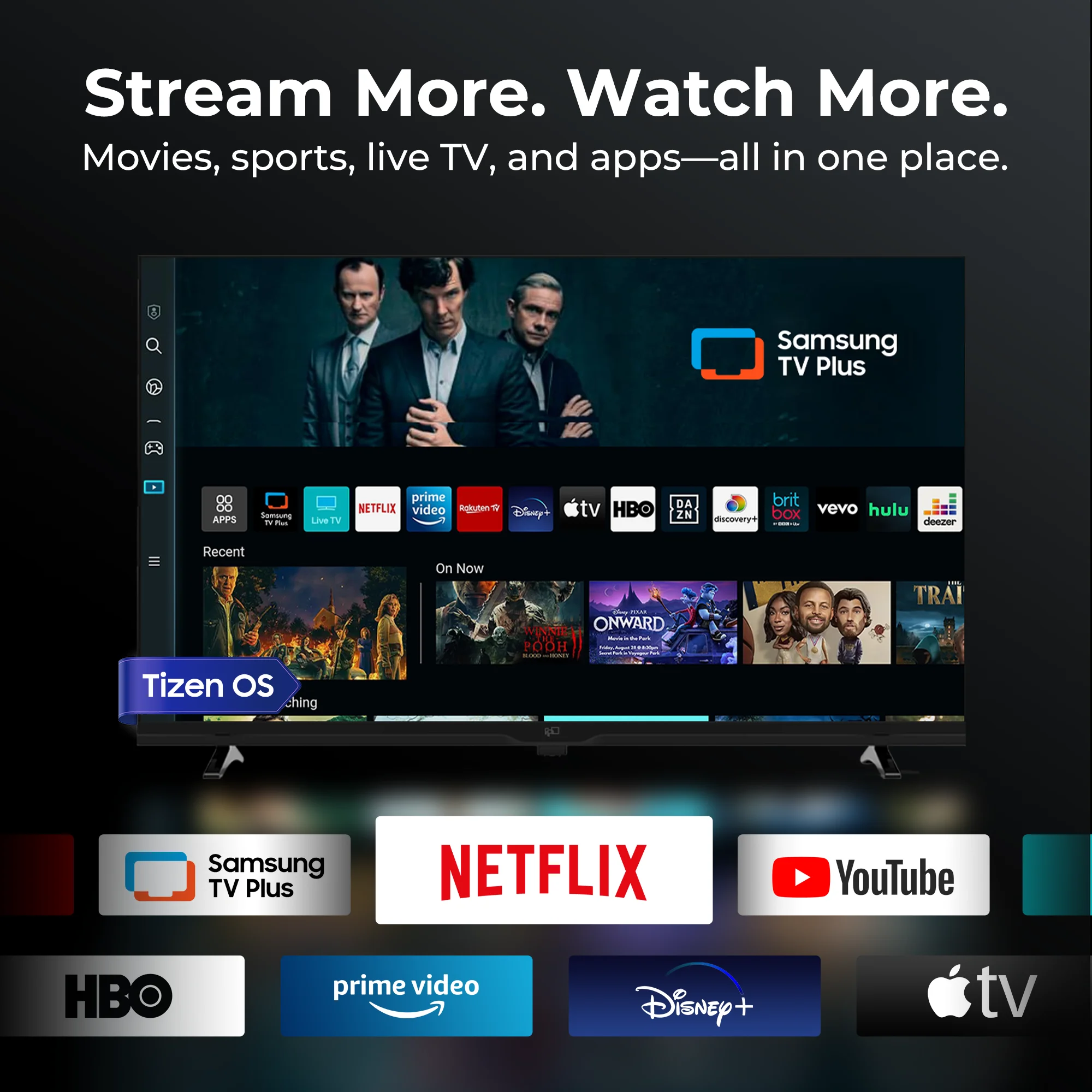 FPD 43-Inch Tizen TV with Samsung TV Plus
