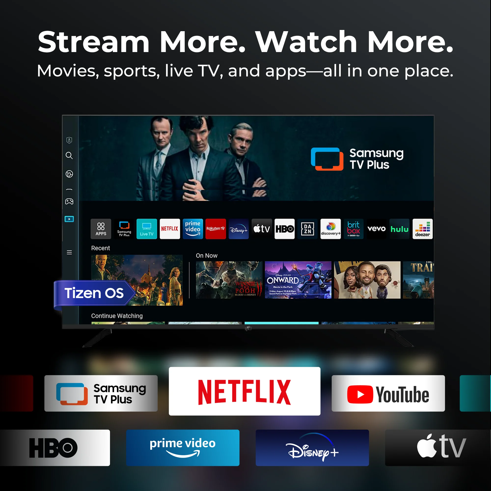 FPD 50-Inch Tizen TV with Samsung TV Plus