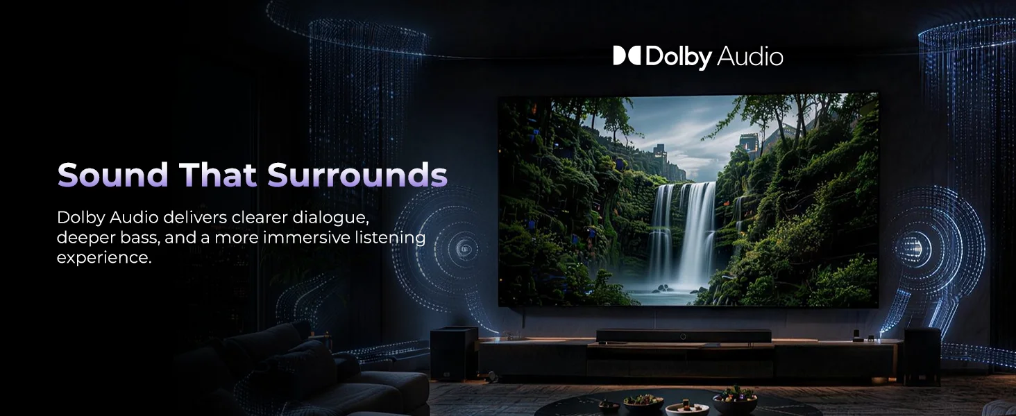 FPD Tizen TV with Dolby Audio surround sound experience