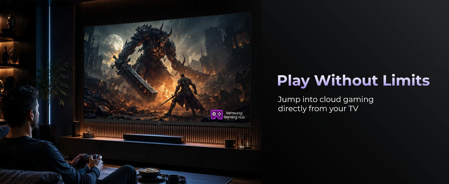 FPD Tizen TV with Samsung Gaming Hub for cloud gaming