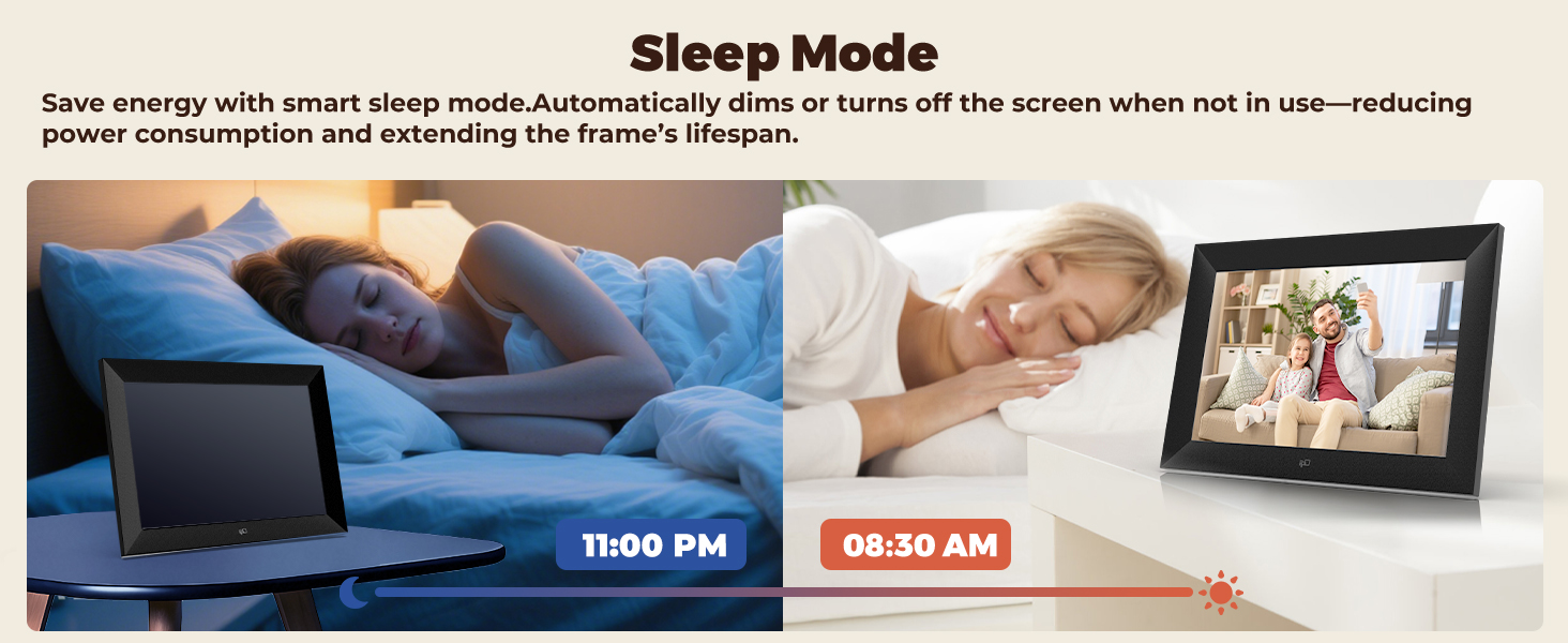 Digital Photo Frame with Sleep Mode