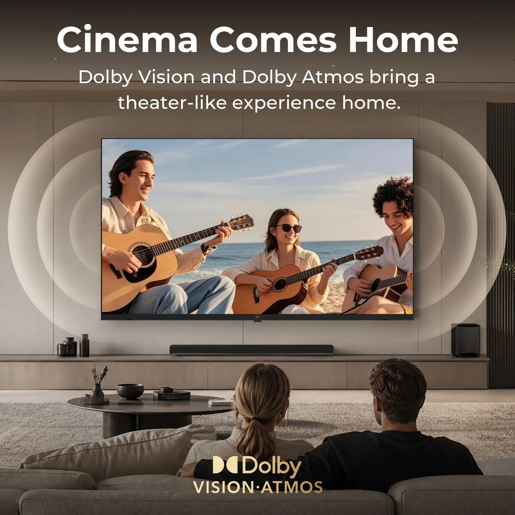 FPD 43-Inch 4K Google TV with Dolby Vision and Dolby Atmos