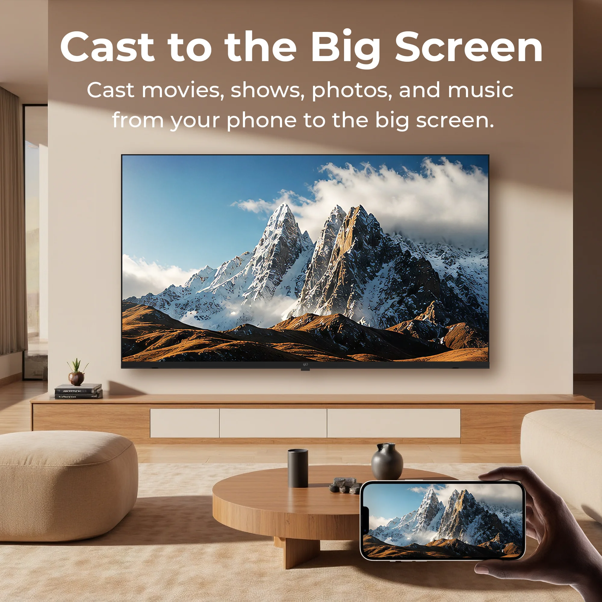 FPD 43-Inch Google TV with Google Cast wireless streaming