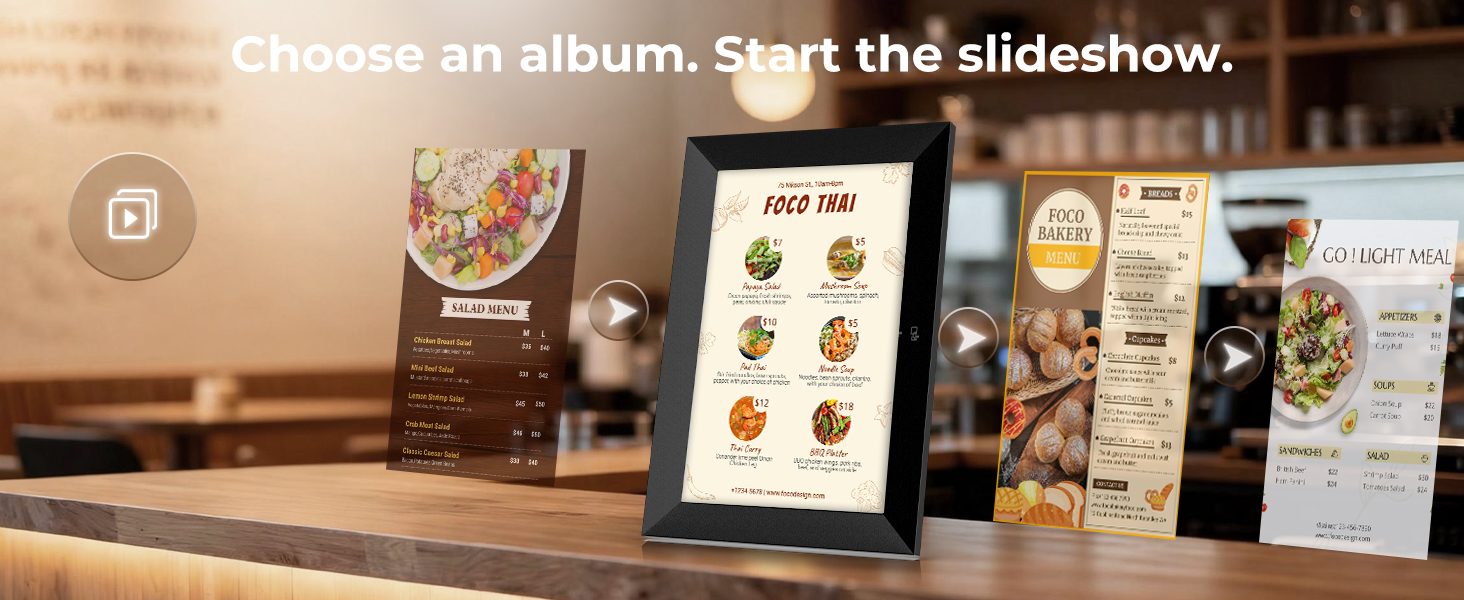 Digital Photo Frame with Slideshow Feature