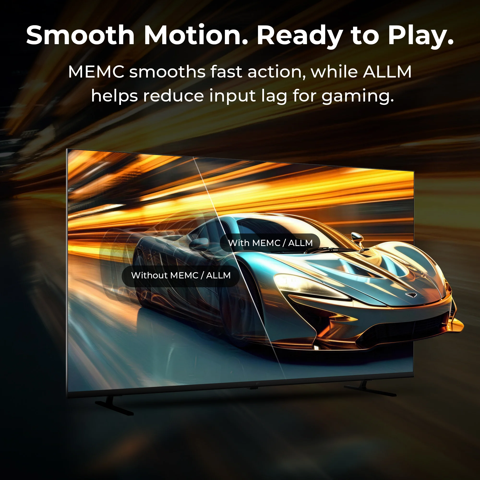 FPD 43-Inch 4K Google TV with HDMI 2.1 MEMC and ALLM