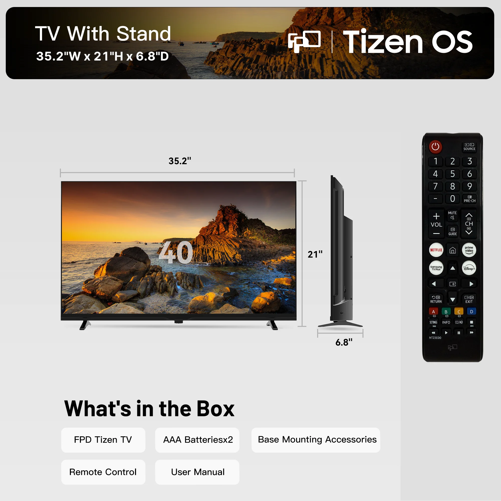 FPD 40-Inch 1080p Tizen TV