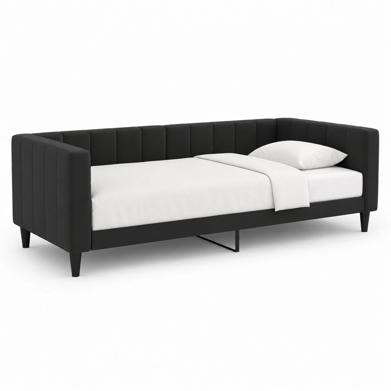 Sofa cama individual negro-nuvoracasa