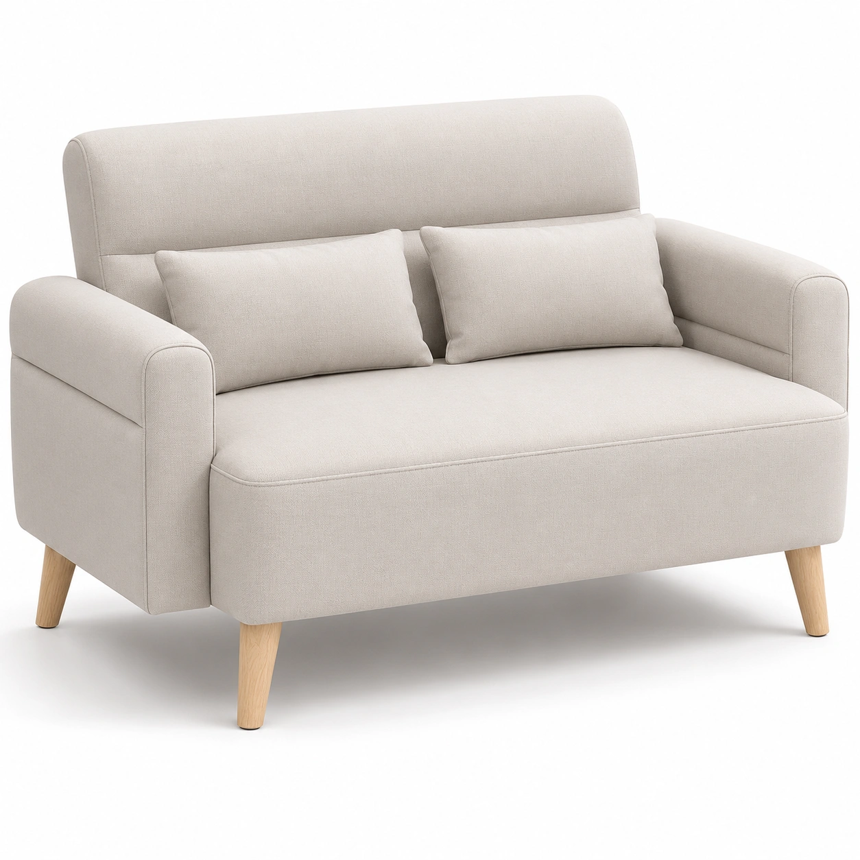 Sofa de 2 plazas color marfil-nuvoracasa