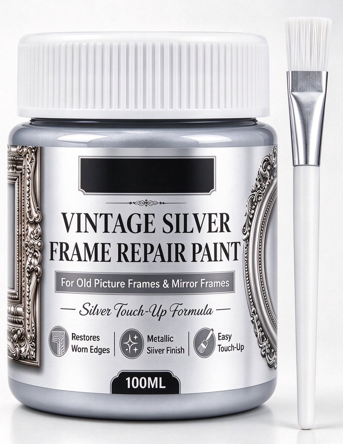 Gold Metallic Refinishing Repair Paste with Brush