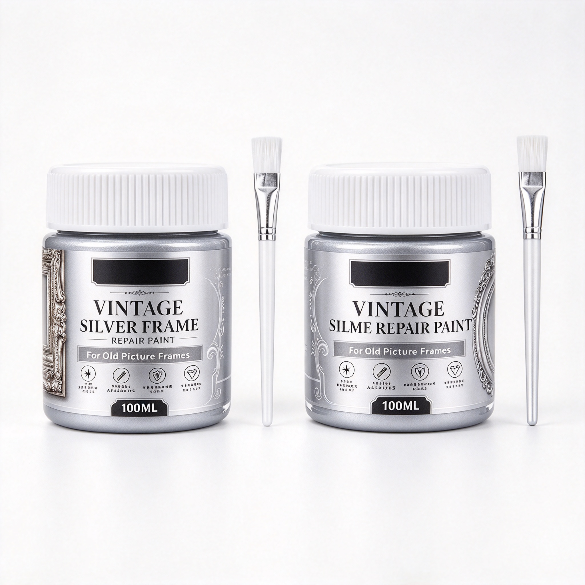 Gold Metallic Refinishing Repair Paste with Brush
