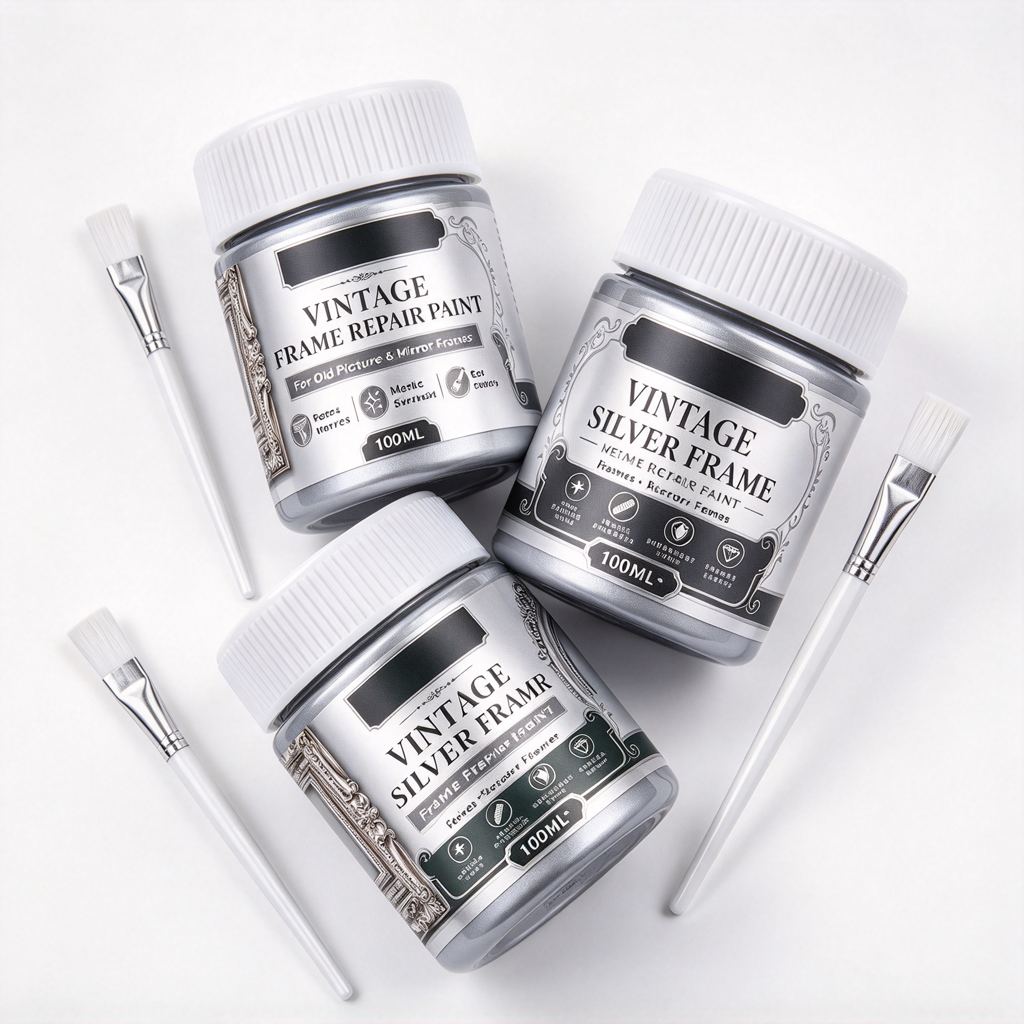 Gold Metallic Refinishing Repair Paste with Brush