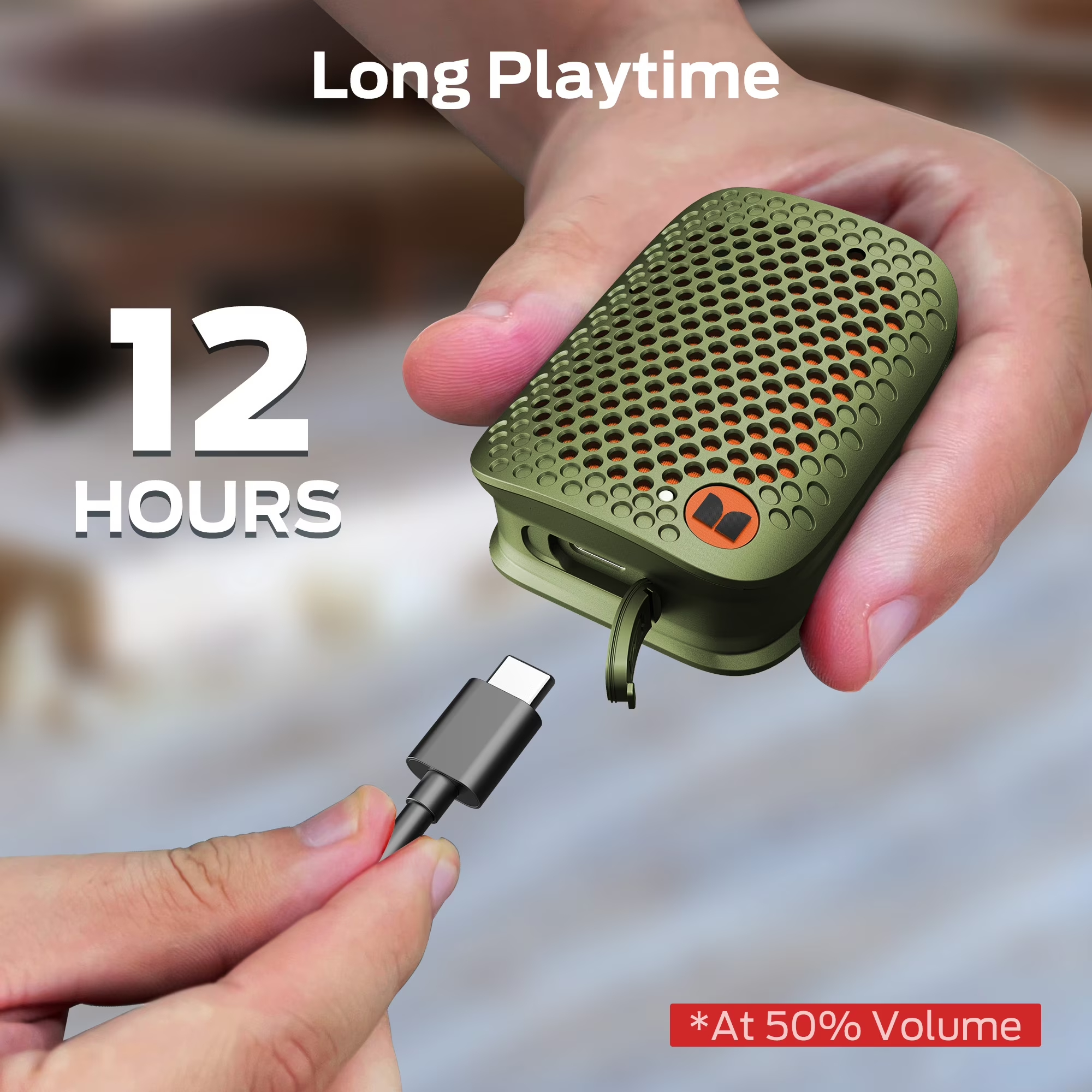 Mini Portable Bluetooth Speaker, IPX5 Water Resistant, 24 Hours Playtime, Deep Bass for Camping Travel Home