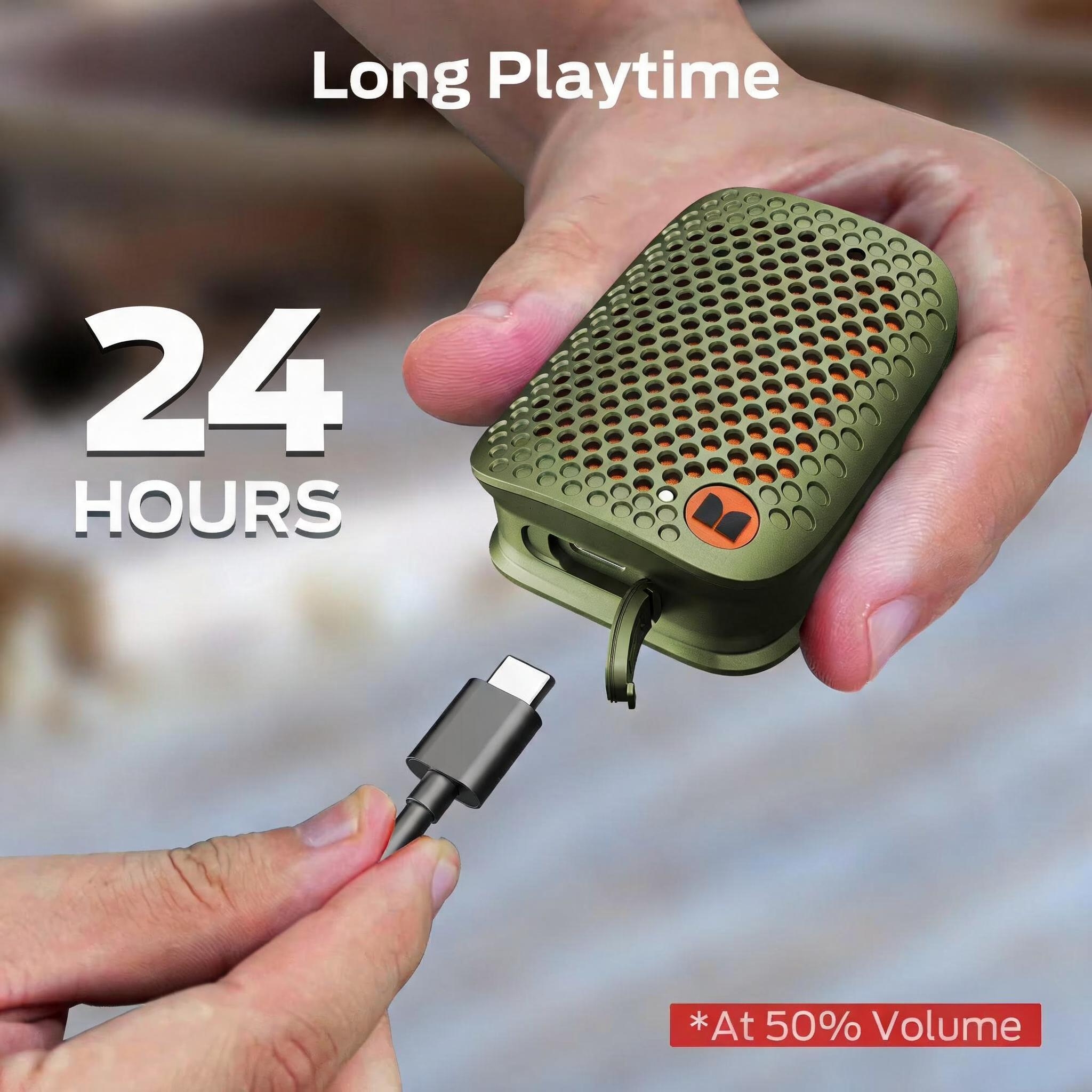 Mini Portable Bluetooth Speaker, IPX5 Water Resistant, 24 Hours Playtime, Deep Bass for Camping Travel Home