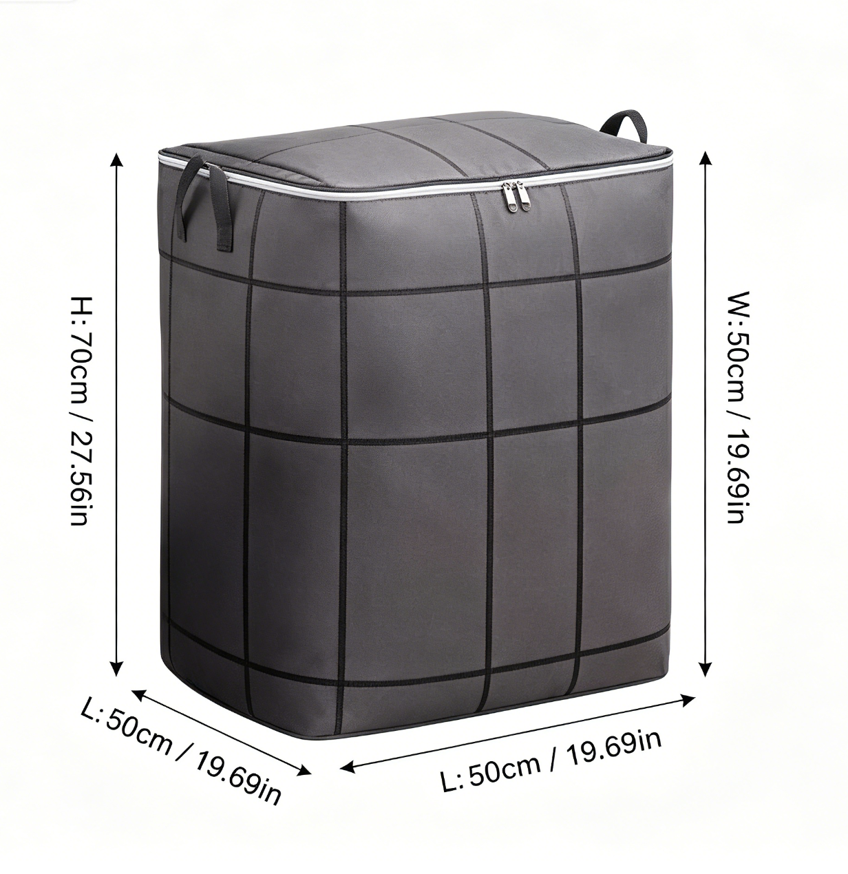 📦✨ Large Capacity Storage Bin Zippered Clothes Organizer Moving Bag 🏠🧺