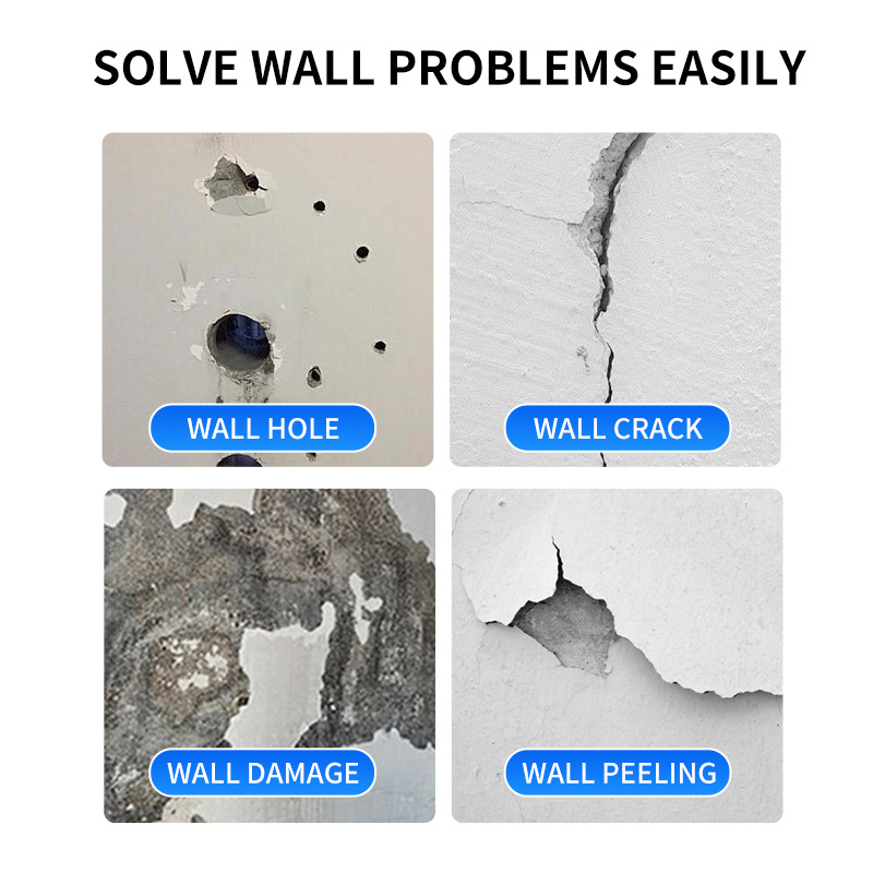 Wall Repair Paste, Wall Repair Paste, White Wall Waterproof and Mildew-Proof Nail Hole Repair Paste, White Putty Paste, Household Wall Repair Paste