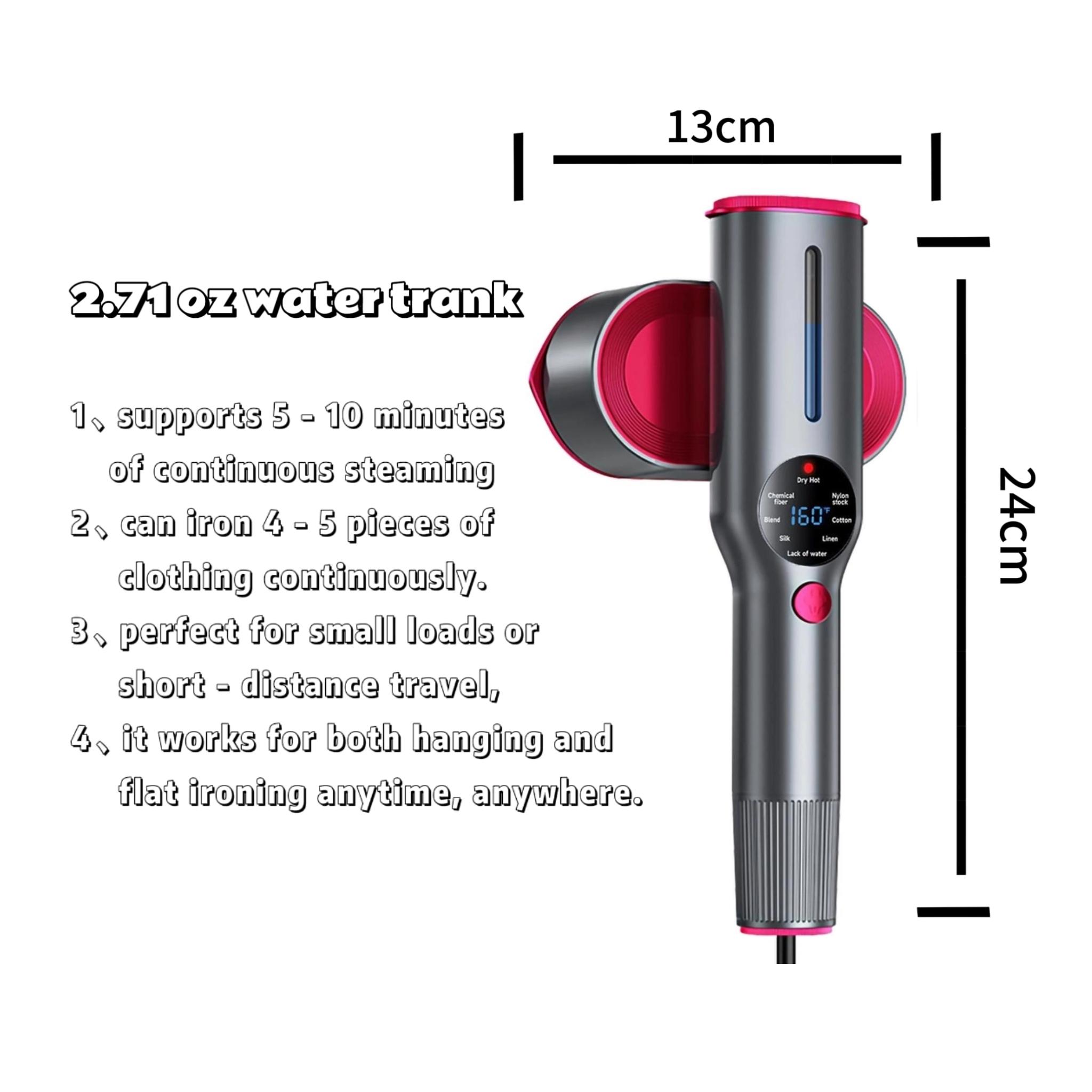 Dr.Flash Garment Steamer for Clothes, Portable Travel Clothing Steamer Iron, 7 Mode with LED Display, 5s Fast Heating, 90° Swivel Handle, New Year Gift,Summervibes summerwins