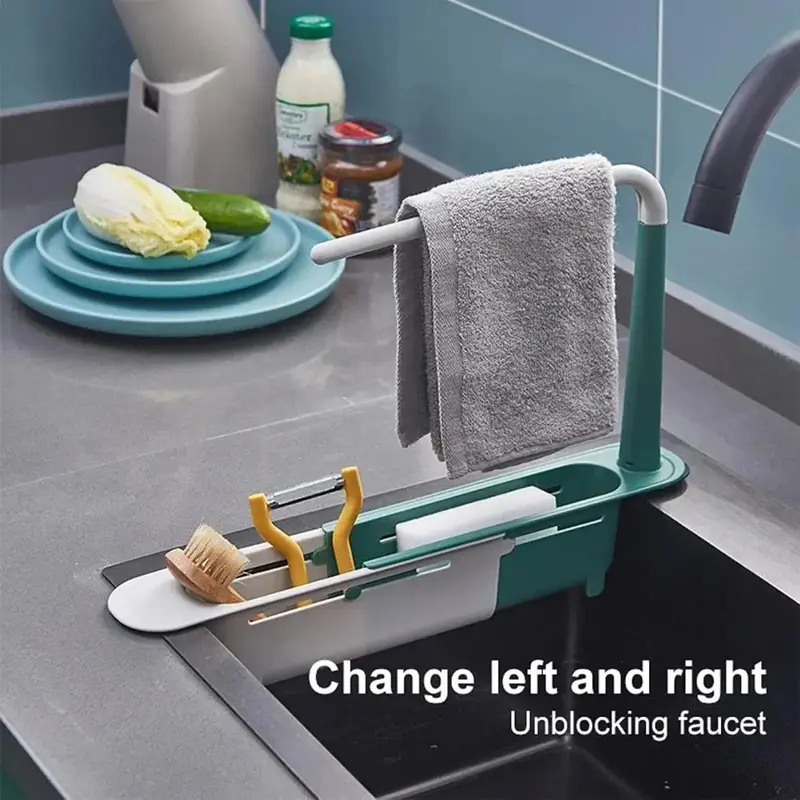 Adjustable Under-Sink Telescopic Storage Rack
