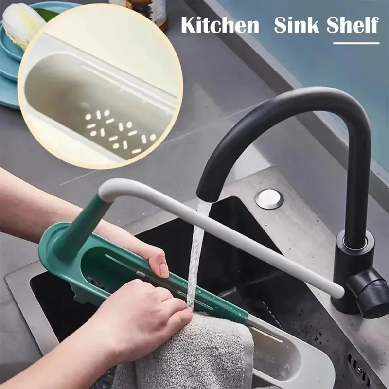 Adjustable Under-Sink Telescopic Storage Rack