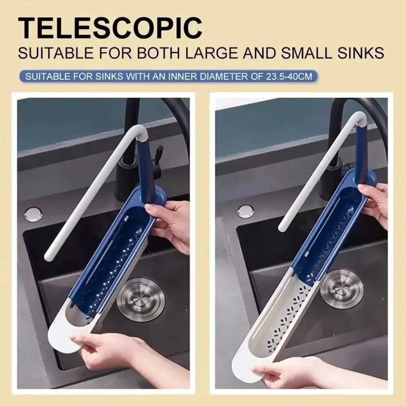 Adjustable Under-Sink Telescopic Storage Rack