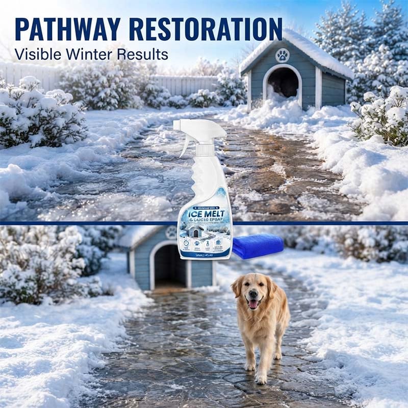 Outdoor Ice and Snow Melting Spray