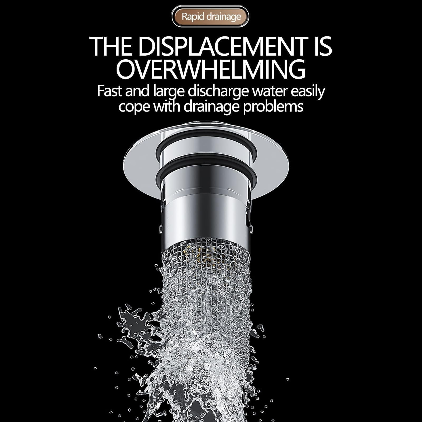 Bathroom Sink Drain Strainer Pop Up Sink Hair Catcher 3.15 Inch Removable Stainless Steel Filter Basket Sink Stopper Replacement Anti Clog Drain Filter Wash Basin Debris Capture Tool for Bathroom