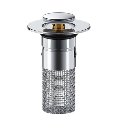 Bathroom Sink Drain Strainer Pop Up Sink Hair Catcher 3.15 Inch Removable Stainless Steel Filter Basket Sink Stopper Replacement Anti Clog Drain Filter Wash Basin Debris Capture Tool for Bathroom