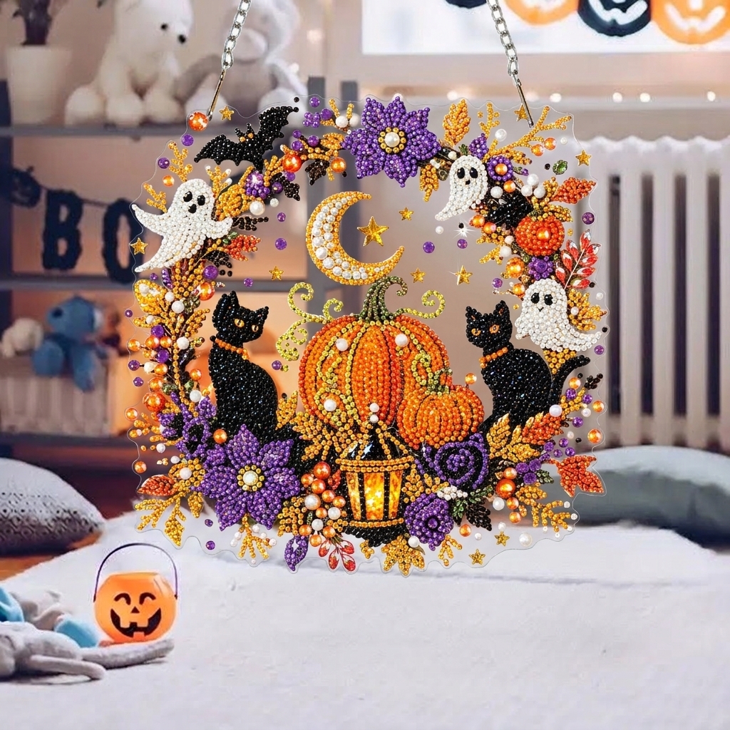 ✨🎃HalloweenPearl Art Hanging Ornament Kit👻