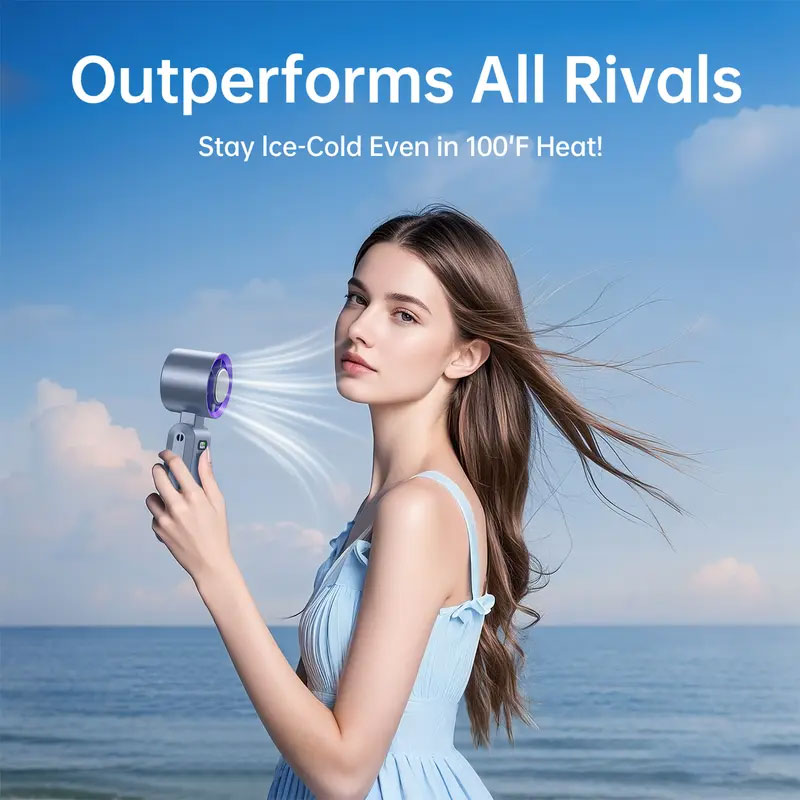  Portable Handheld High Speed Fan - 199 Speeds
