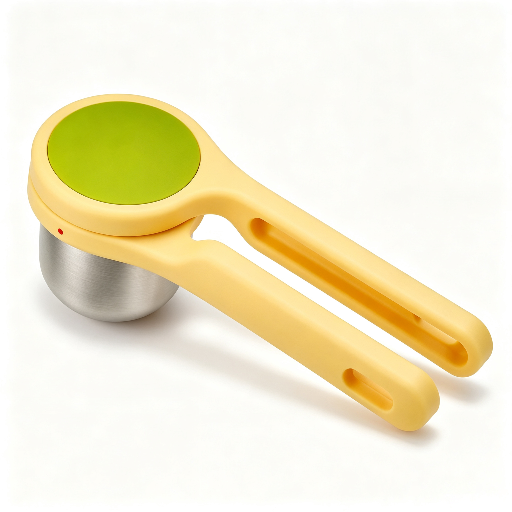 Potato Ricer Masher Ergonomic Twist-Action Hand Manual Stainless Steel For Mashed Potato, Vegetable Purees, Stainless Steel