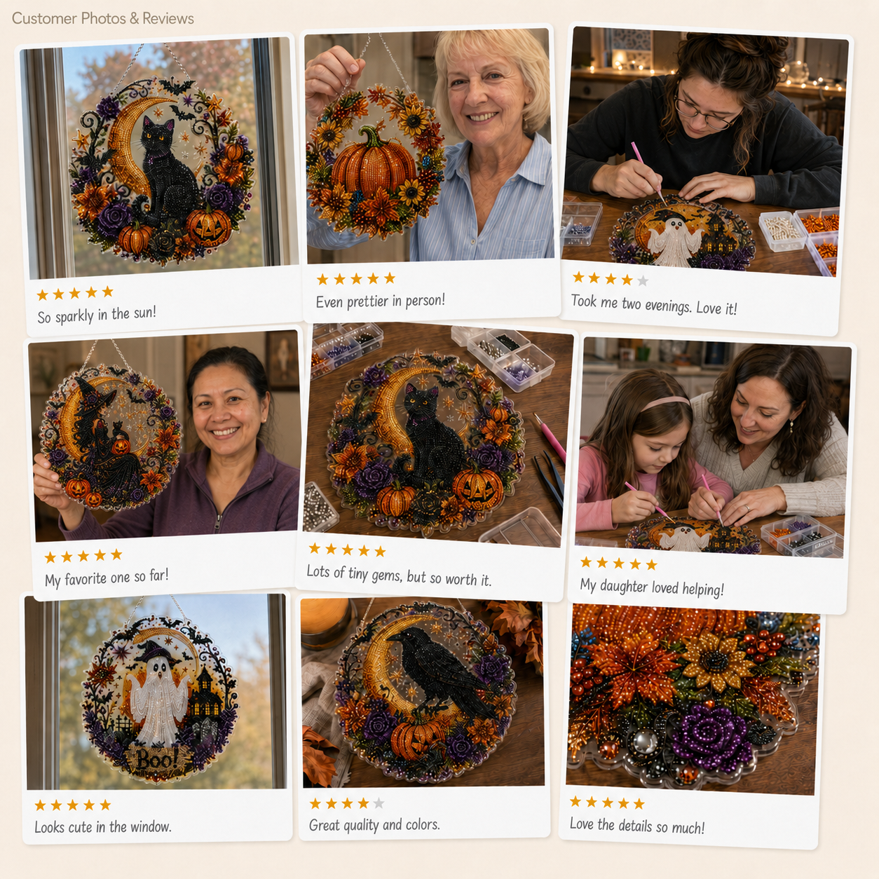 ✨🎃HalloweenPearl Art Hanging Ornament Kit👻