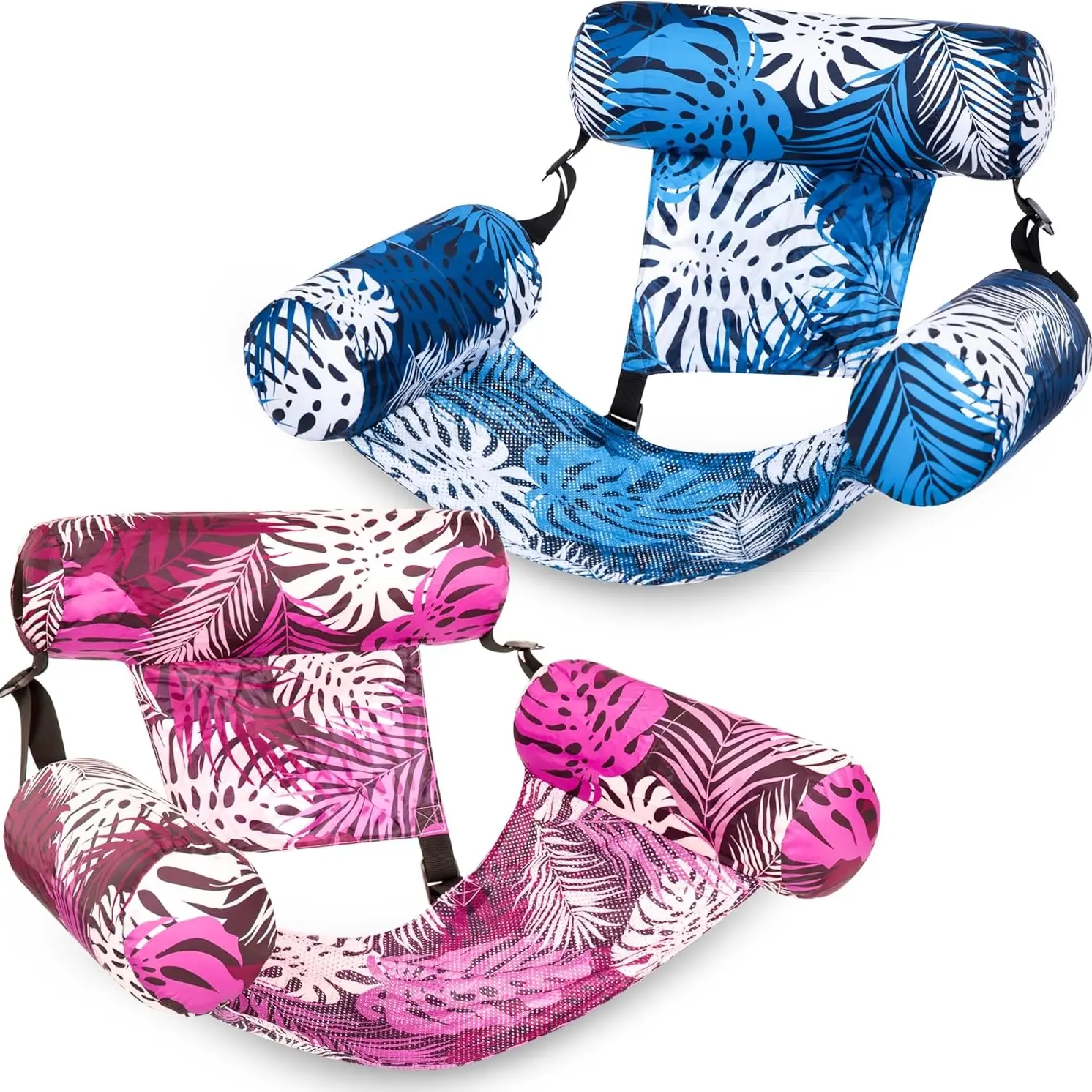 Inflatable Pool Floats - 2 Pack Floating Lounge Chairs