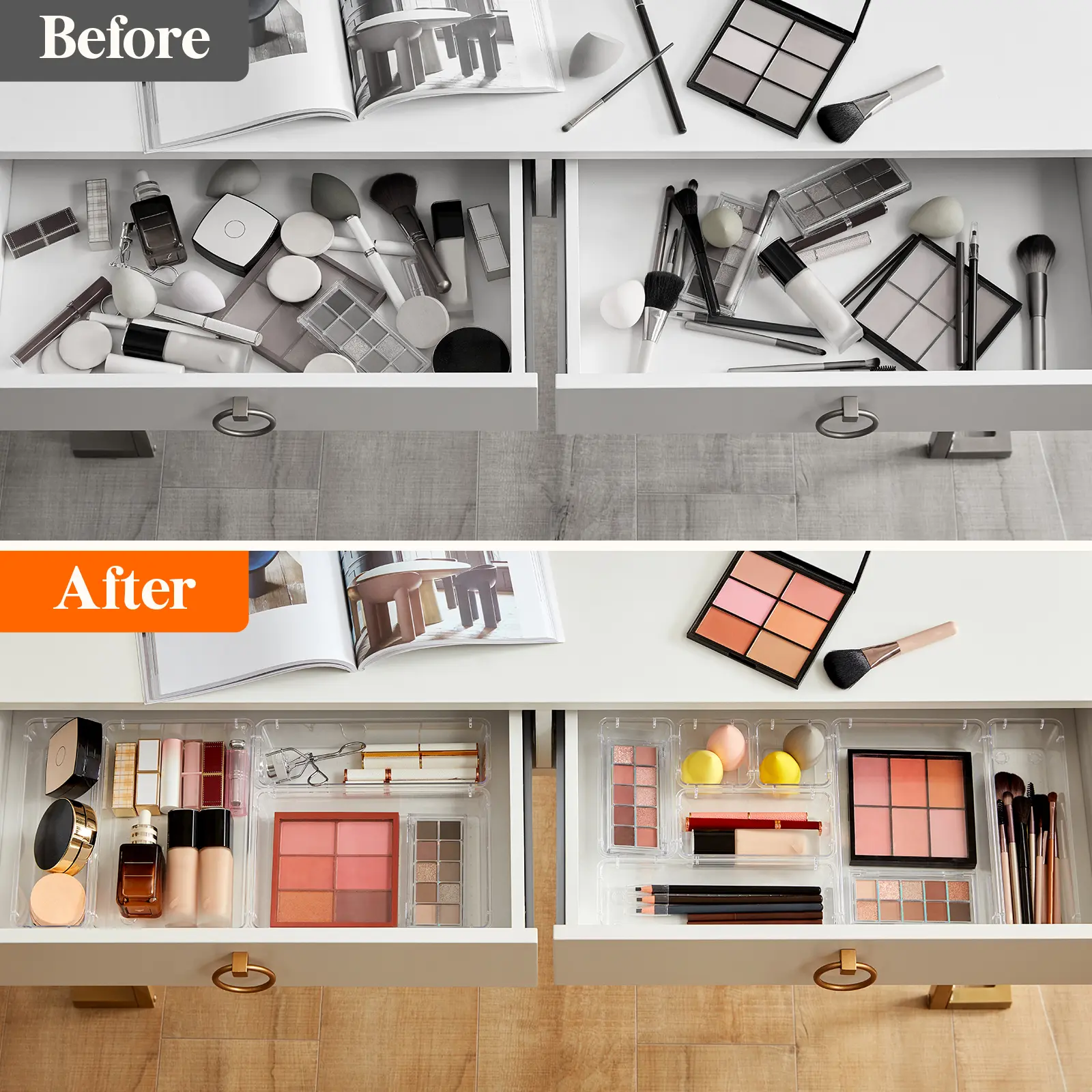Lifewit Vanity Drawer Organizer for Makeup & Jewelry